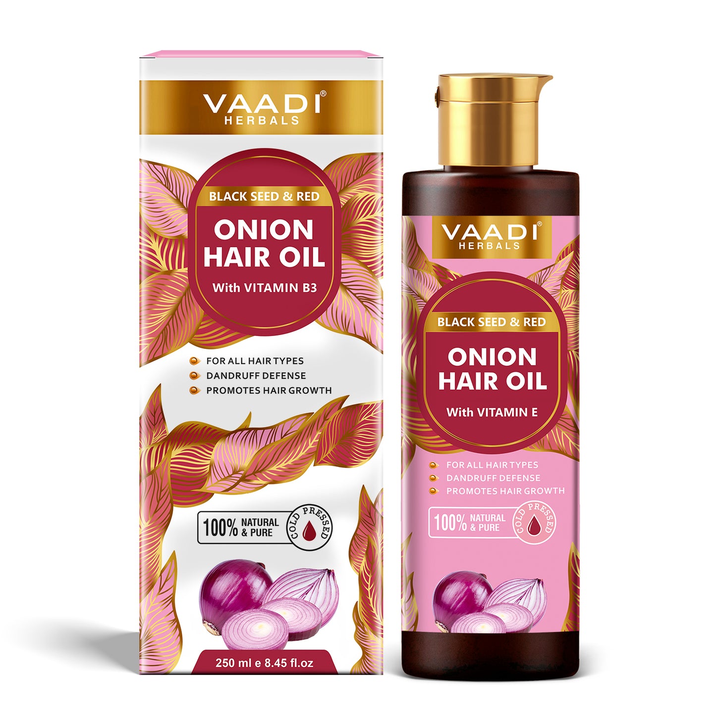 Black Seed and Red Seed Onion Hair Oil with Vitamin B3- Anti- Hairfall-Promotes Hair Growth- -Reduuces Dandruff-Nourishes Hair Roots- Promotes Hair Thickness- For All Hair types-250ml