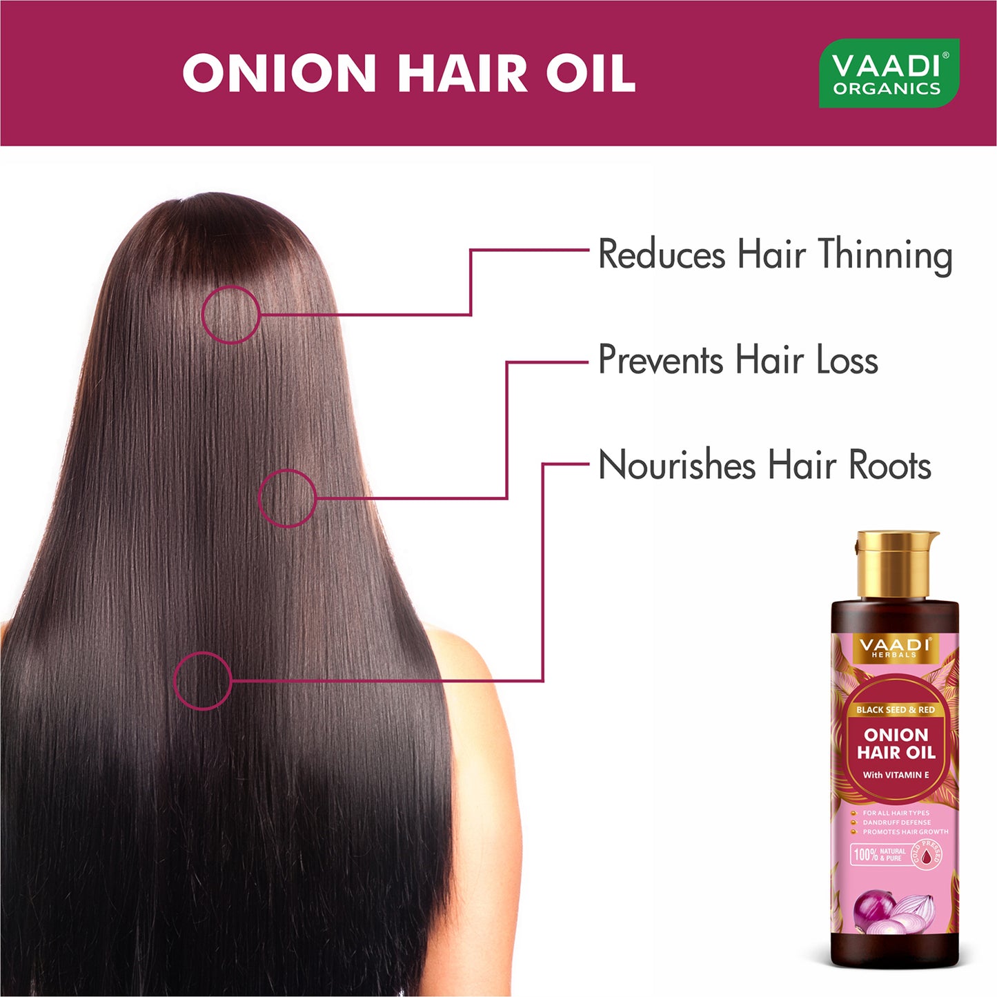 Black Seed and Red Seed Onion Hair Oil with Vitamin B3- Anti- Hairfall-Promotes Hair Growth- -Reduuces Dandruff-Nourishes Hair Roots- Promotes Hair Thickness- For All Hair types-250ml