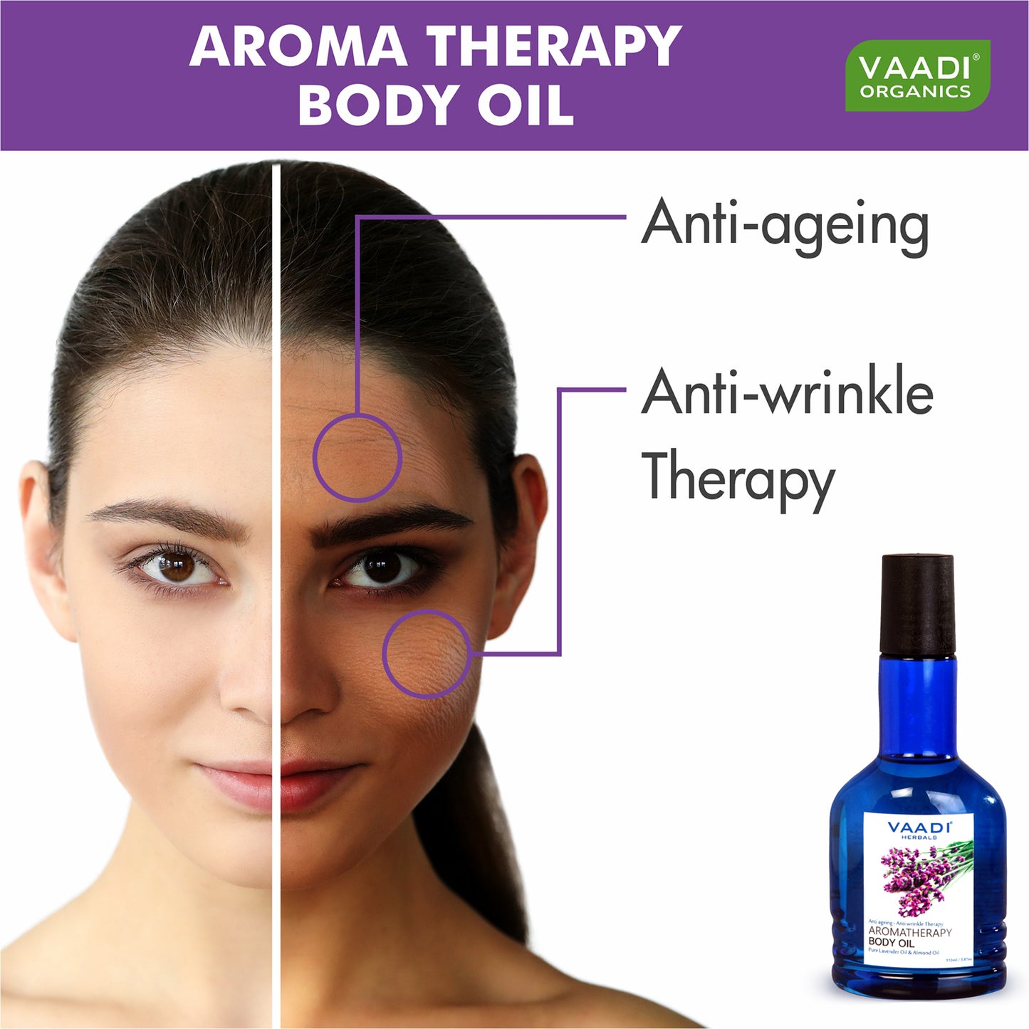Aromatherapy Body Oil-Lavender & Almond Oil (110 ml)