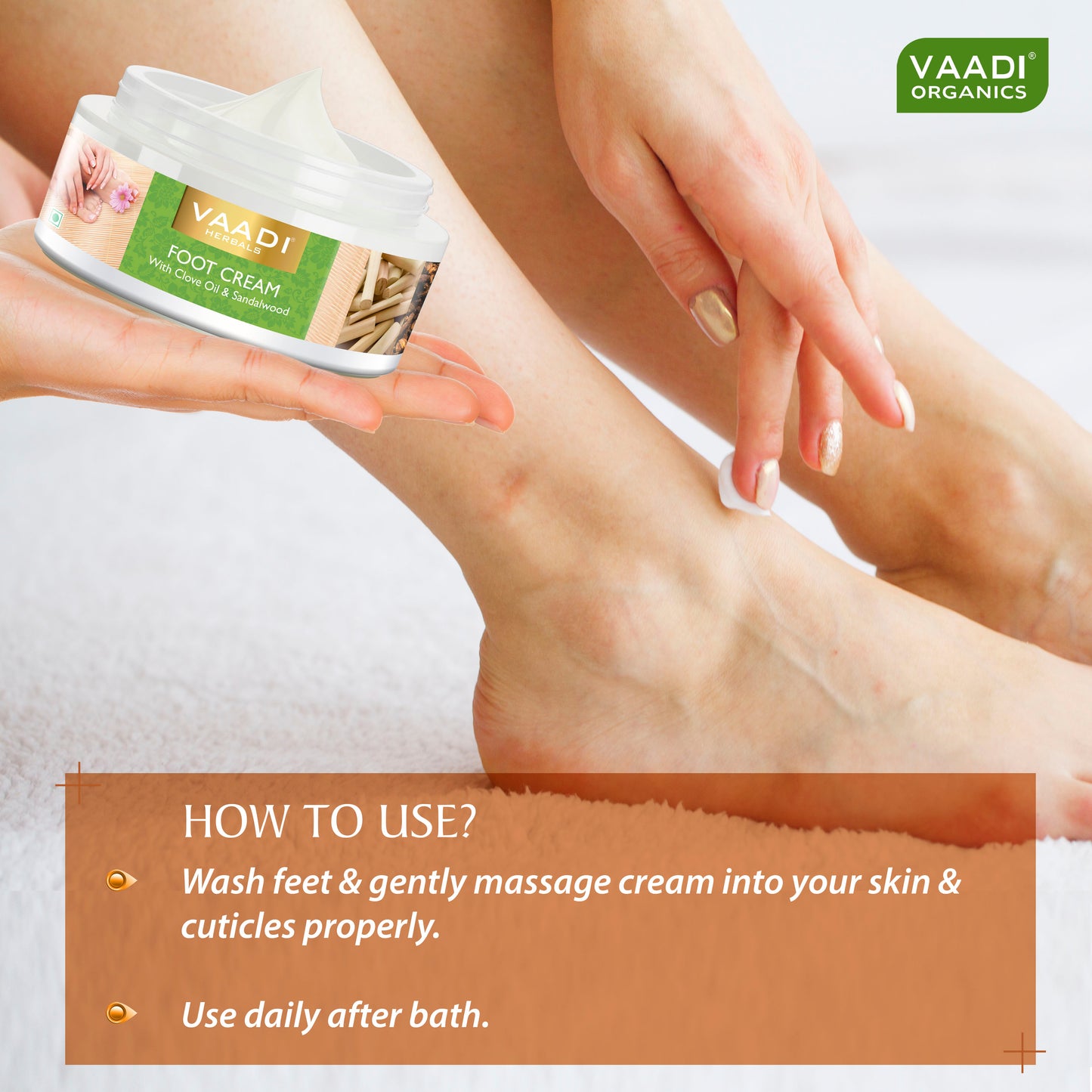 Pack of 3 Foot Cream - Clove & Sandal Oil (150 gms x 3)