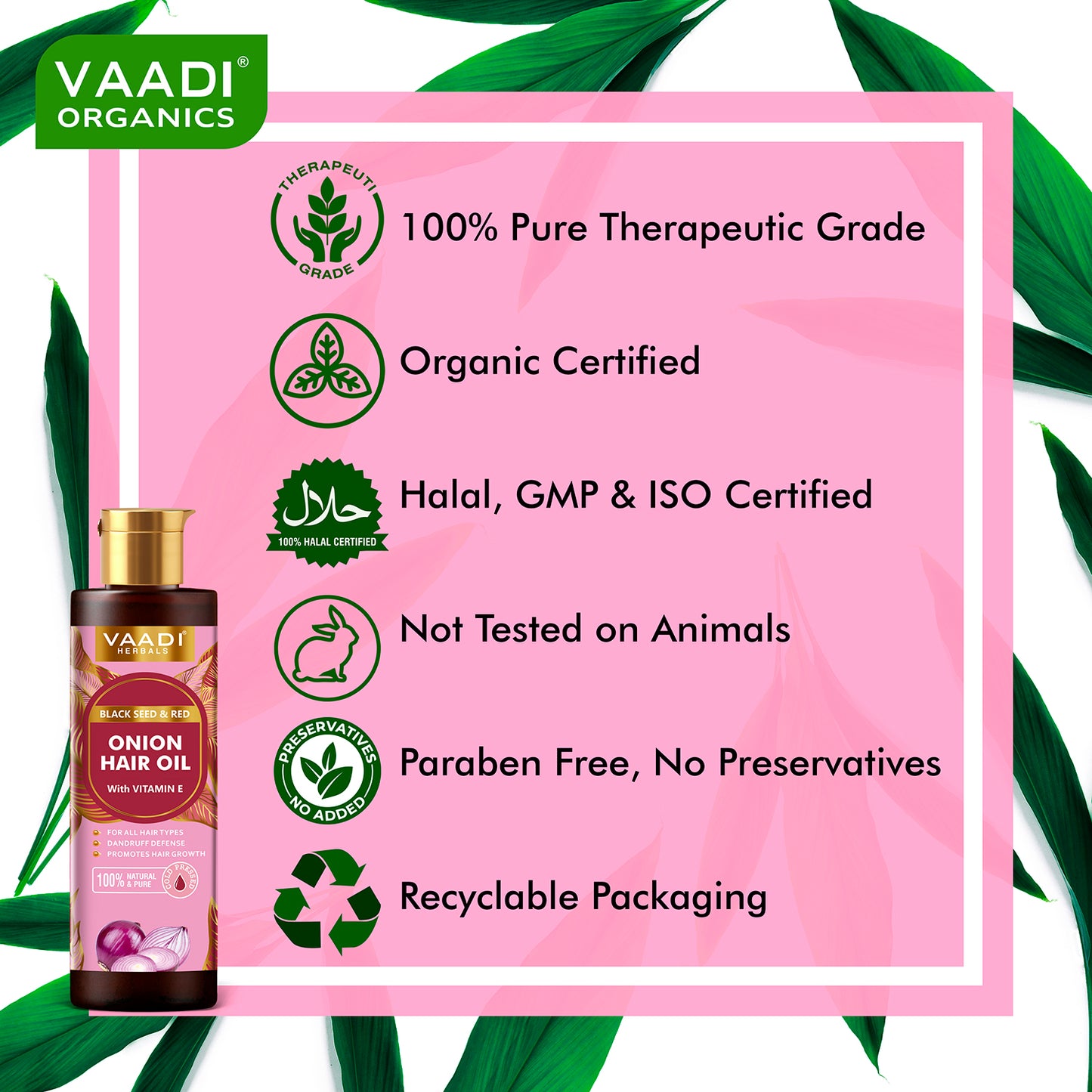 Black Seed and Red Seed Onion Hair Oil with Vitamin B3- Anti- Hairfall-Promotes Hair Growth- -Reduuces Dandruff-Nourishes Hair Roots- Promotes Hair Thickness- For All Hair types-250ml