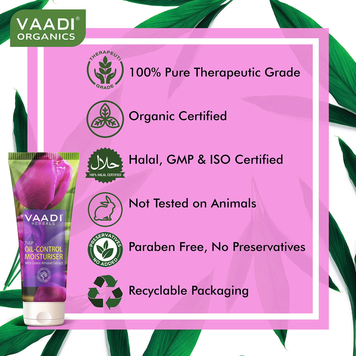 Tulip Oil Control Moisturizer with Green Almonds extract (150 ml)