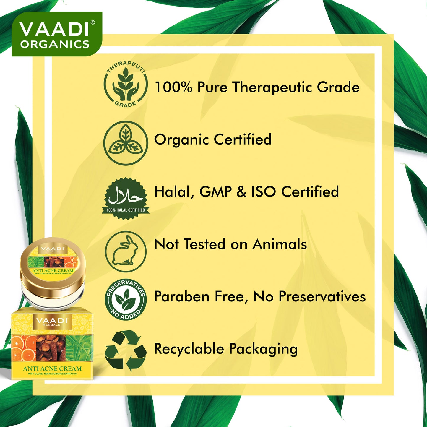 Anti-Acne Cream - Clove & Neem extract (30 gms)
