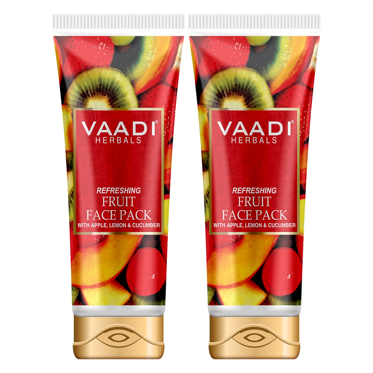 Pack of 2 Refreshing Fruit Pack with Apple, Lemon & Cucumber (120 gms x 2)