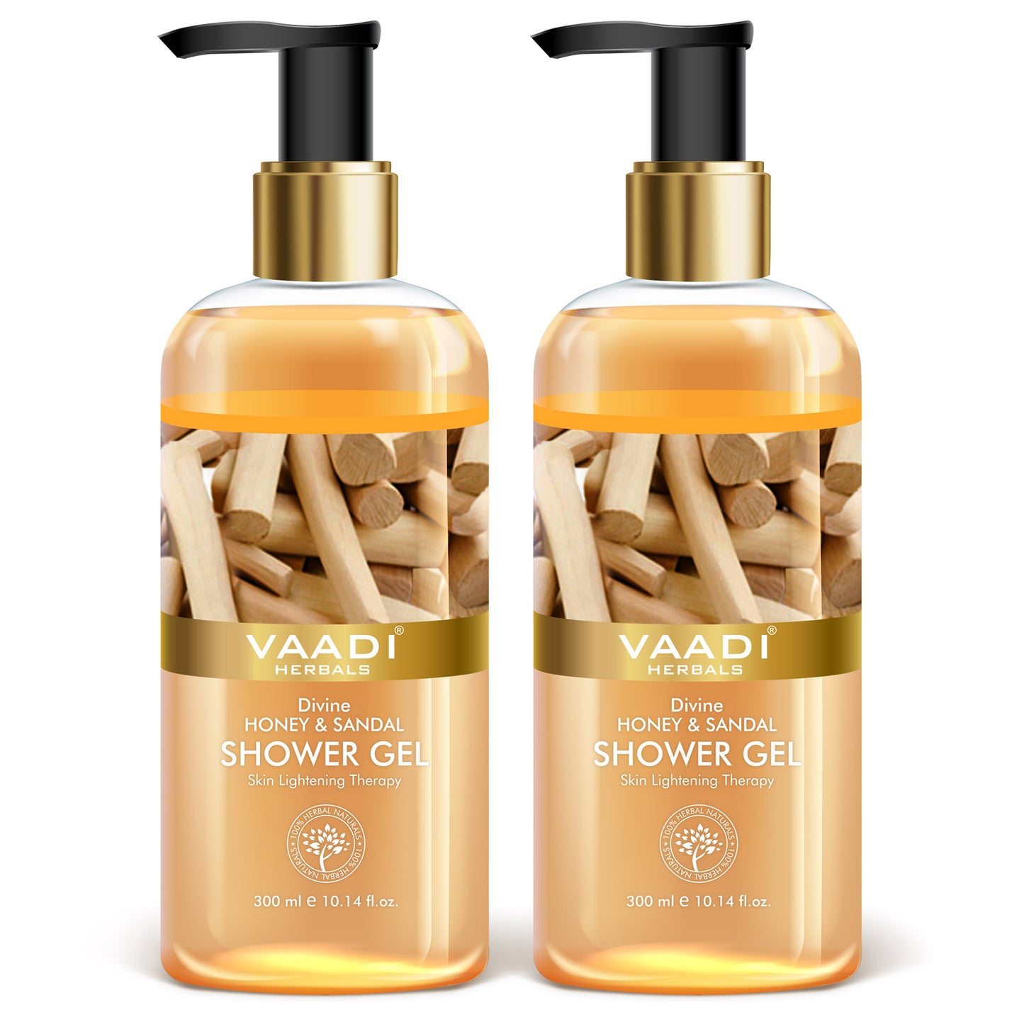 Pack of 2 Divine Honey & Sandal Shower Gel (300 ml x 2)