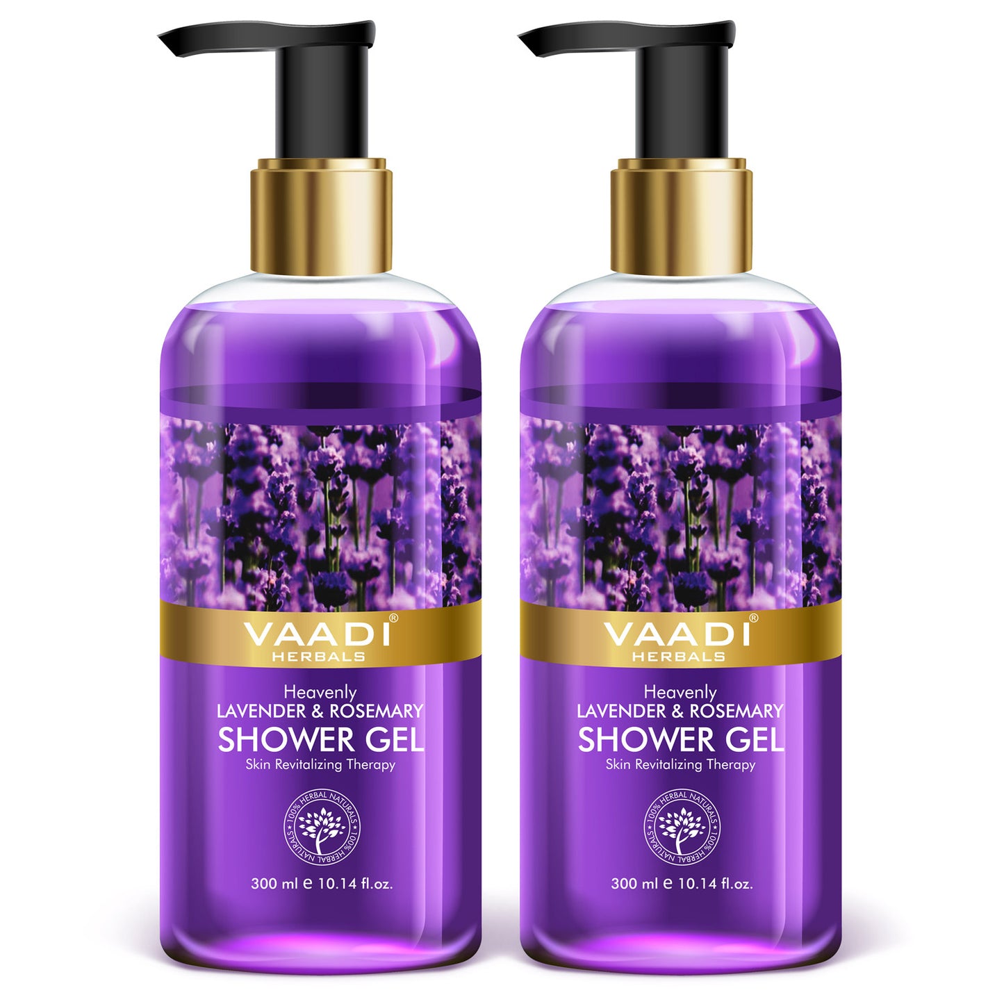 Pack of 2 Heavenly Lavender & Rosemarry Shower Gel (300 ml x 2)