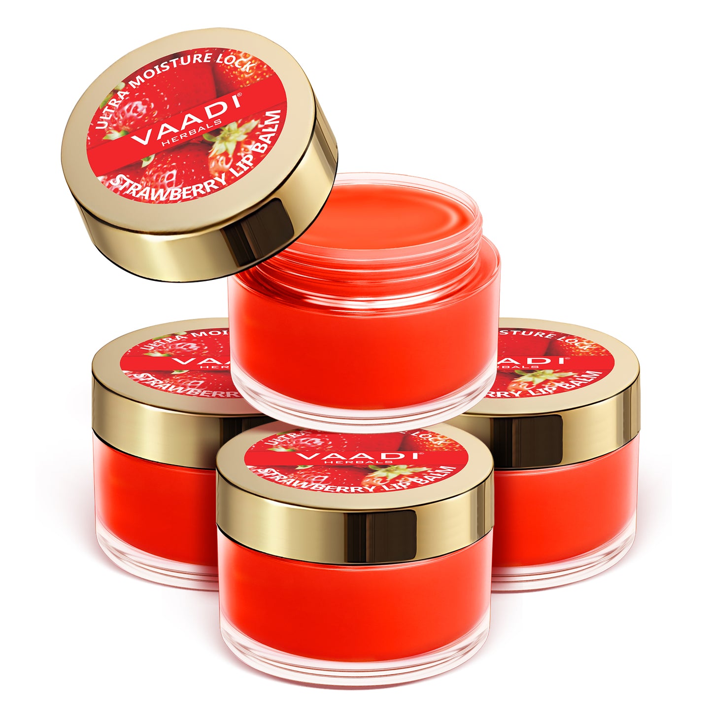 Nourishing Strawberry and Honey Lip Balm (4 x 6 gms)