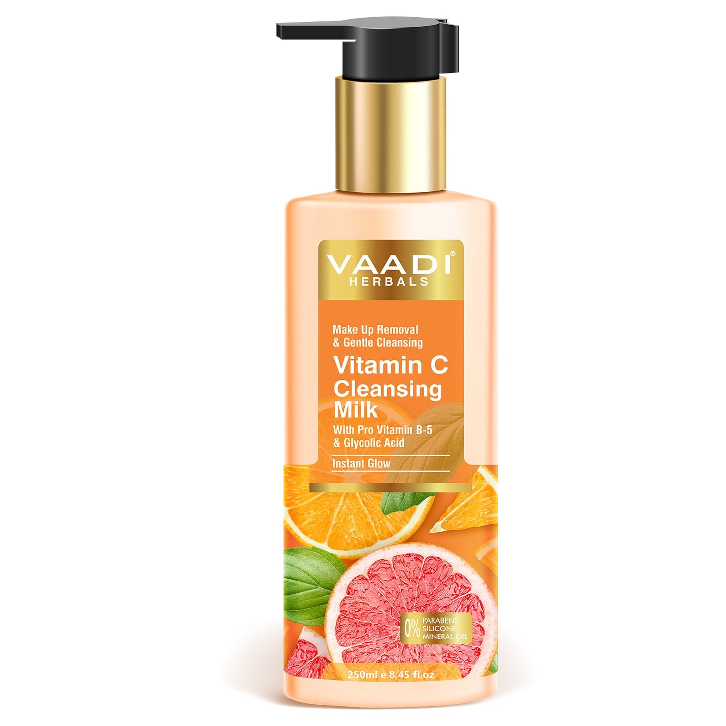 Vitamin C Cleansing Milk with Pro Vitamin B-5 & Glycolic Acid (250 ml)