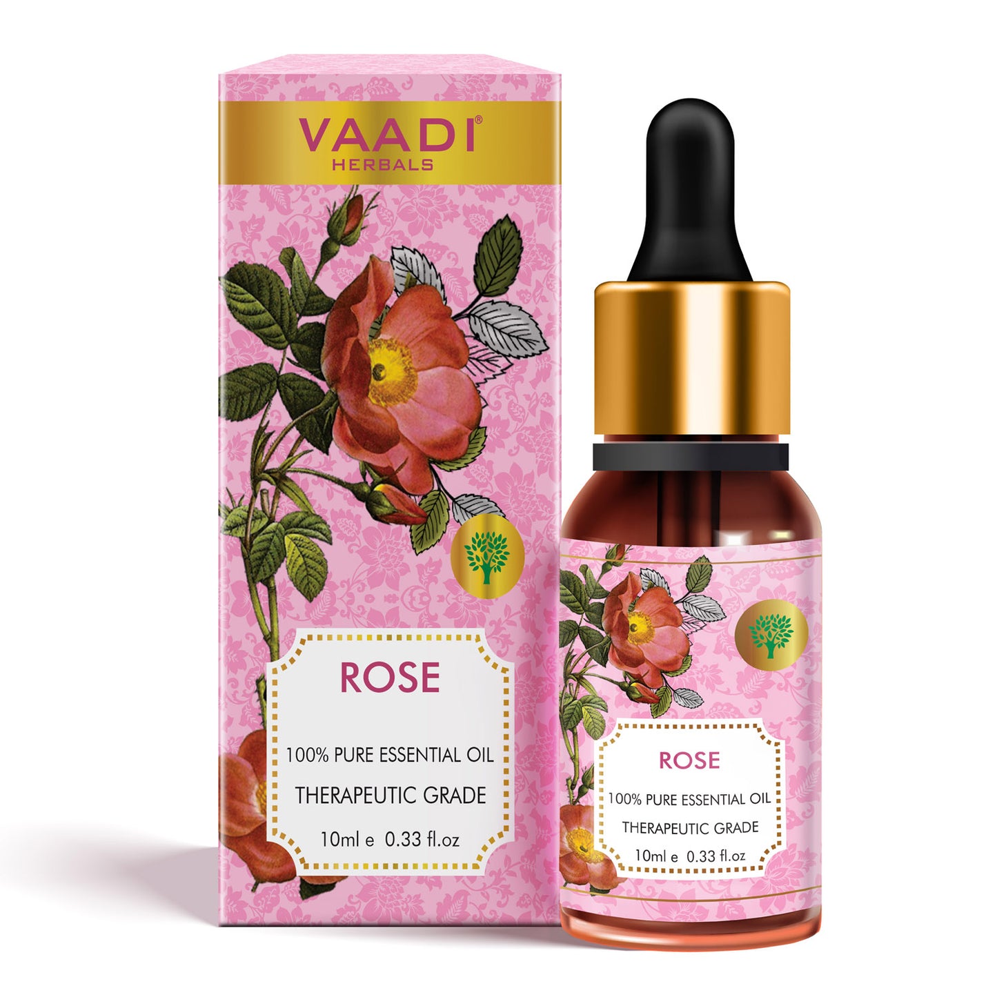 Rose Essential Oil - Improves Complexion, Evens Skin Tone - 100% Pure Therapeutic Grade (10 ml)