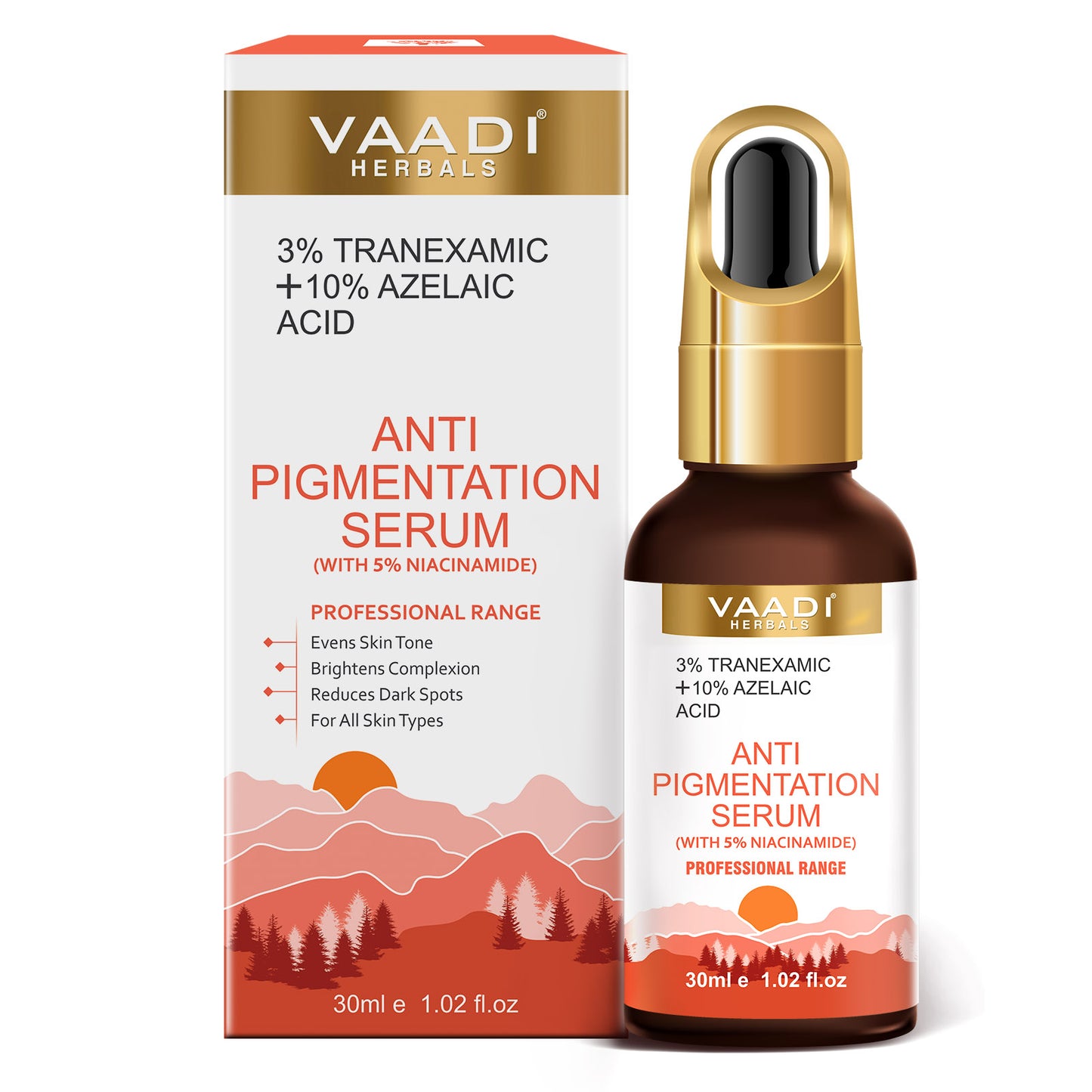 3%Tranexamic and 10% Azelaic Acid Anti Pigmentation Serum with 5% Niacinamide| Brighter Complexion| Reduces Dark Spots| Soothes Inflammation|Fades Hyper pigmentation| For All Skin Types| 30ml