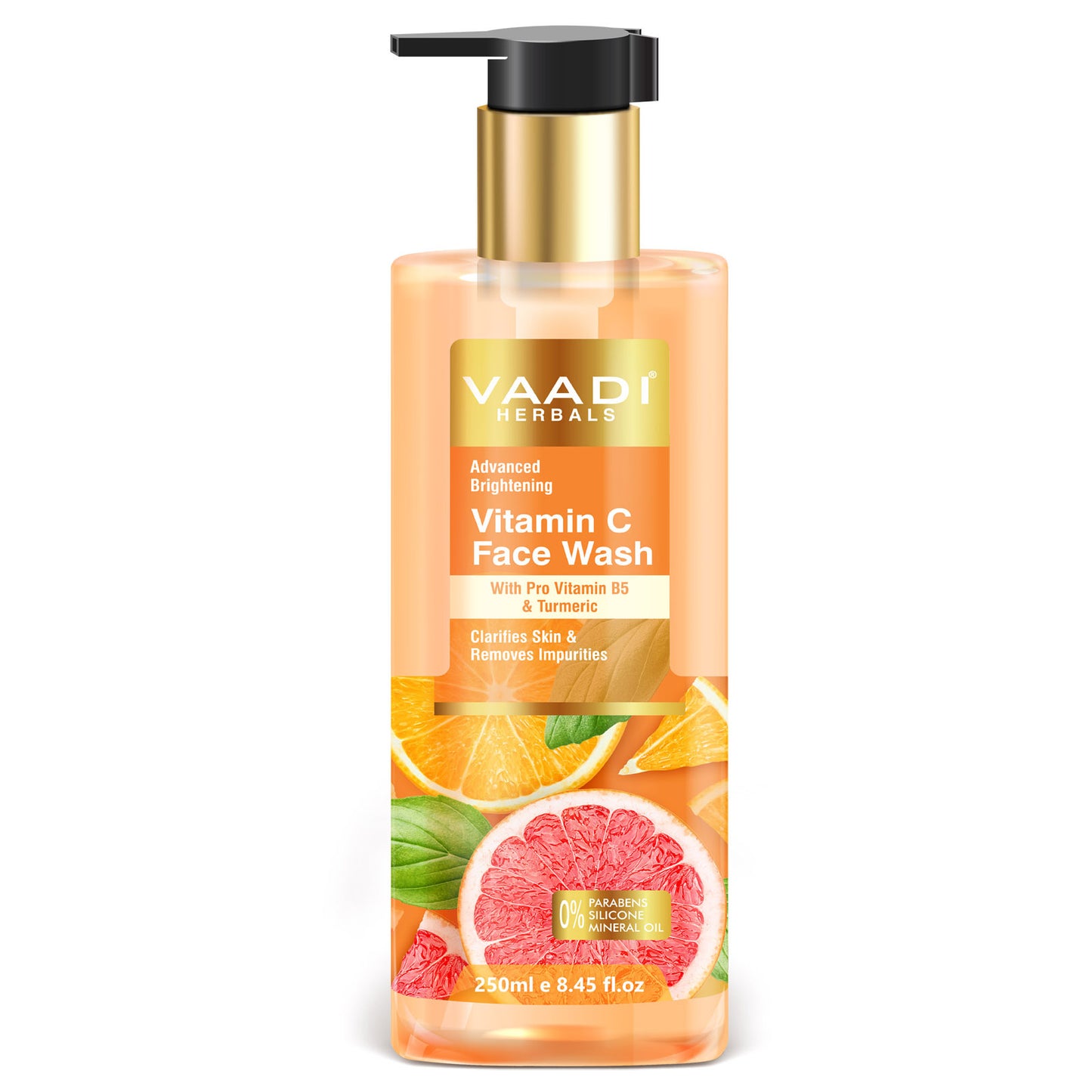 Advanced Brightening Vitamin C Face Wash With Pro Vitamin B5 & Turmeric (250 ml)