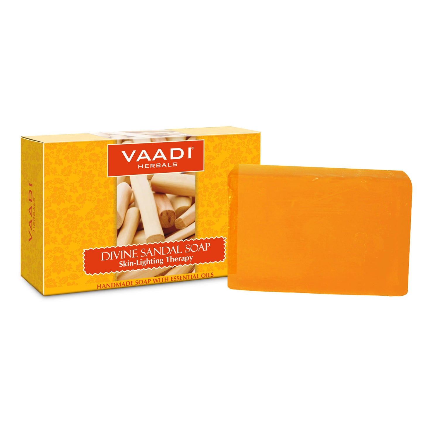 Divine Sandal Soap with Saffron & Turmeric (75 gms)