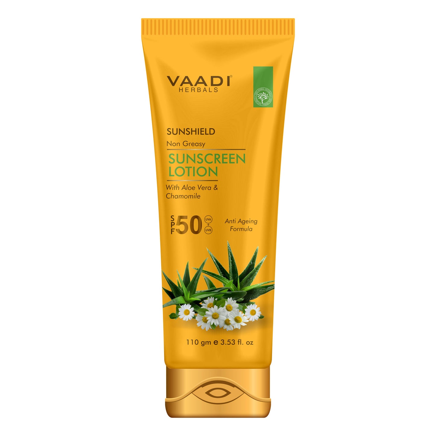 Sunscreen Lotion SPF-50 with Aloe Vera & Chamomile (110 ml)