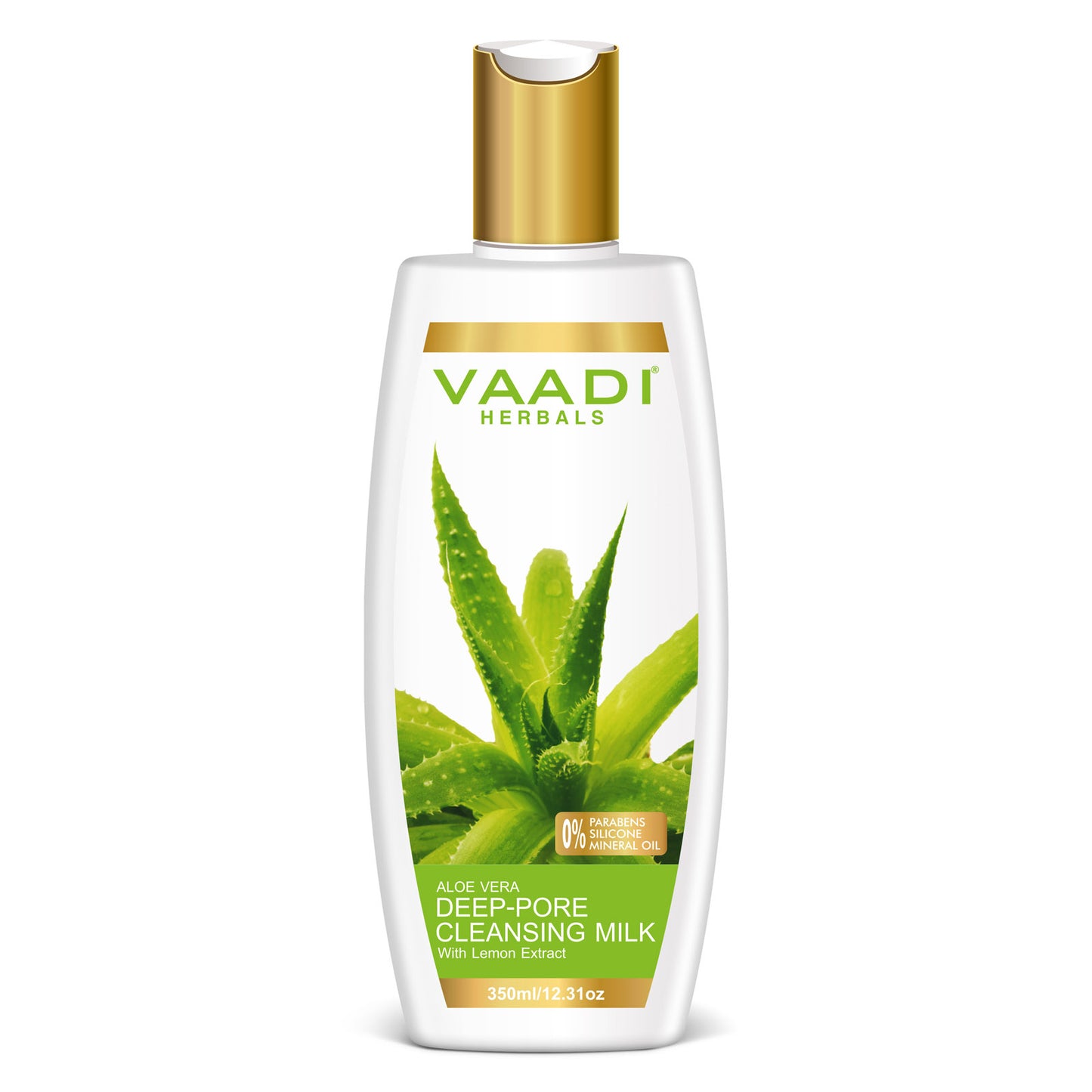 Aloe Vera Deep Pore Cleansing Milk With Lemon Extract  (350 ml)