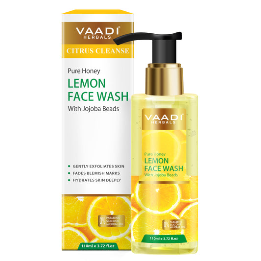 Honey Lemon Face Wash with Jojoba Beads (110 ml)