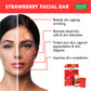 Pack of 6 Strawberry Facial Bars with Grapeseed Extract (25gms x 6)