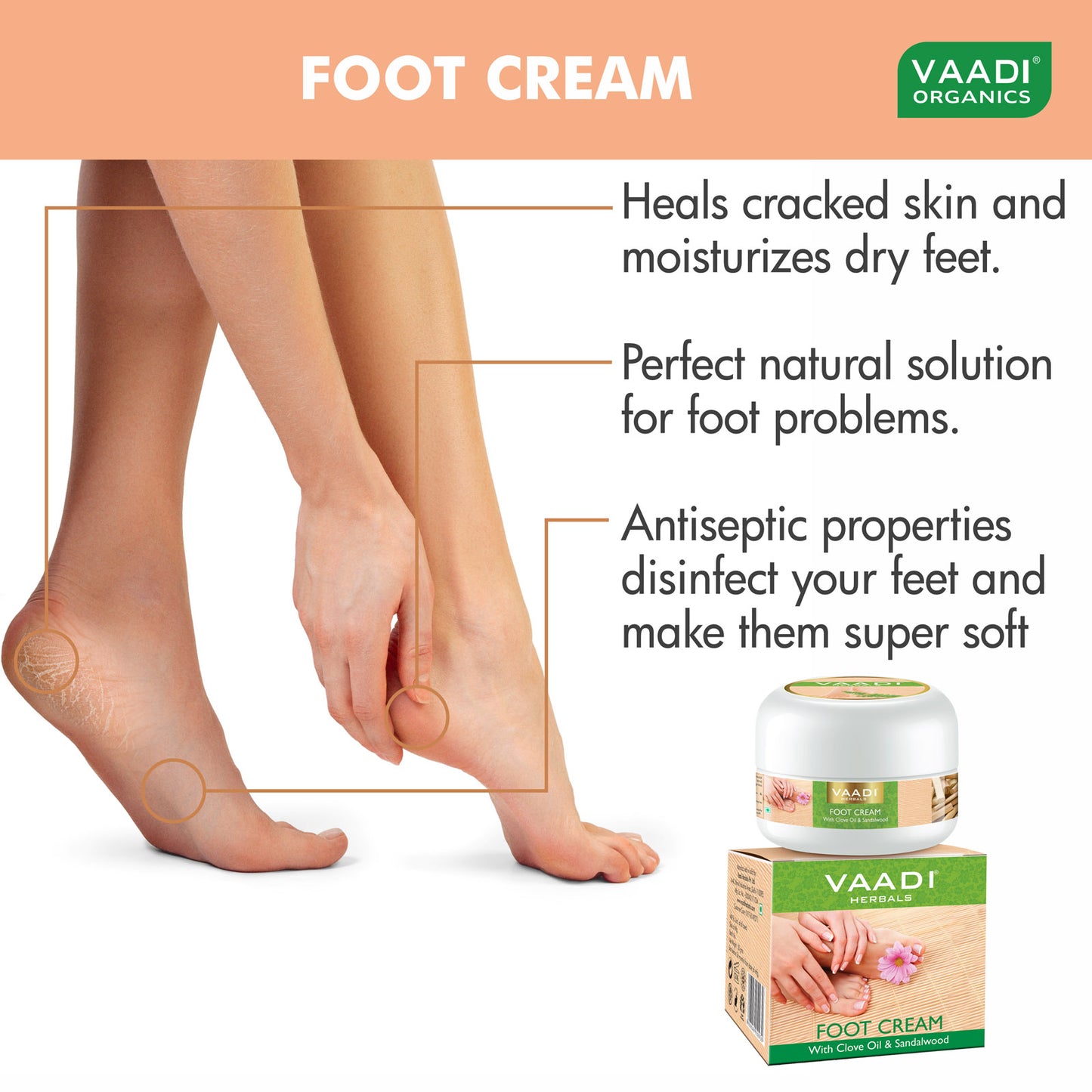 Foot Cream - Clove & Sandal Oil (30 gms)