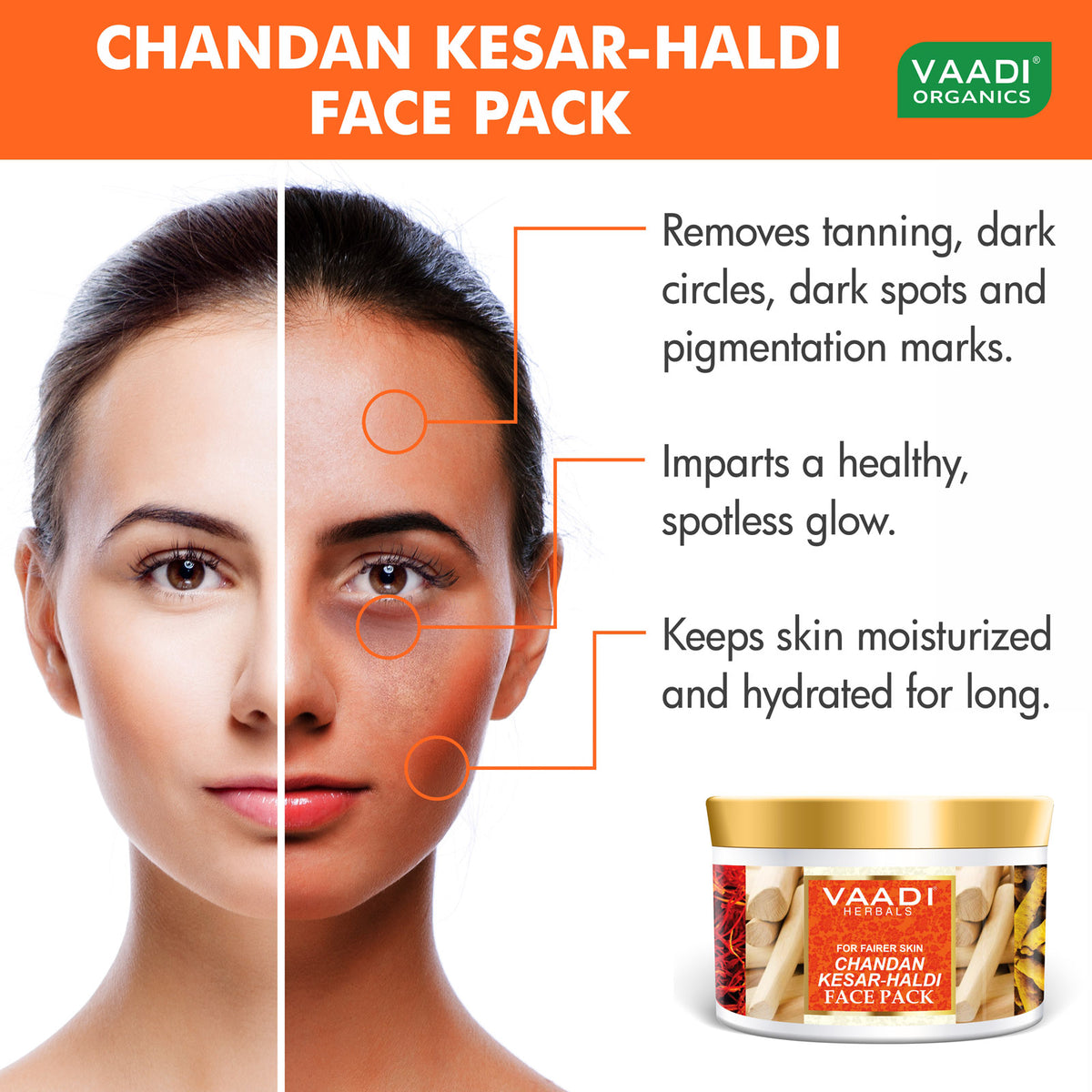 Haldi Pack Chandan Kesar Haldi Face Pack (600 gms) – Vaadi Organics Nepal