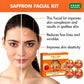 Saffron Skin Whitening Facial Kit with Sandalwood oil, Orange Peel, Lemongrass & Shea Butter - Lightens Skin Tone (110 gms/3.88 oz)