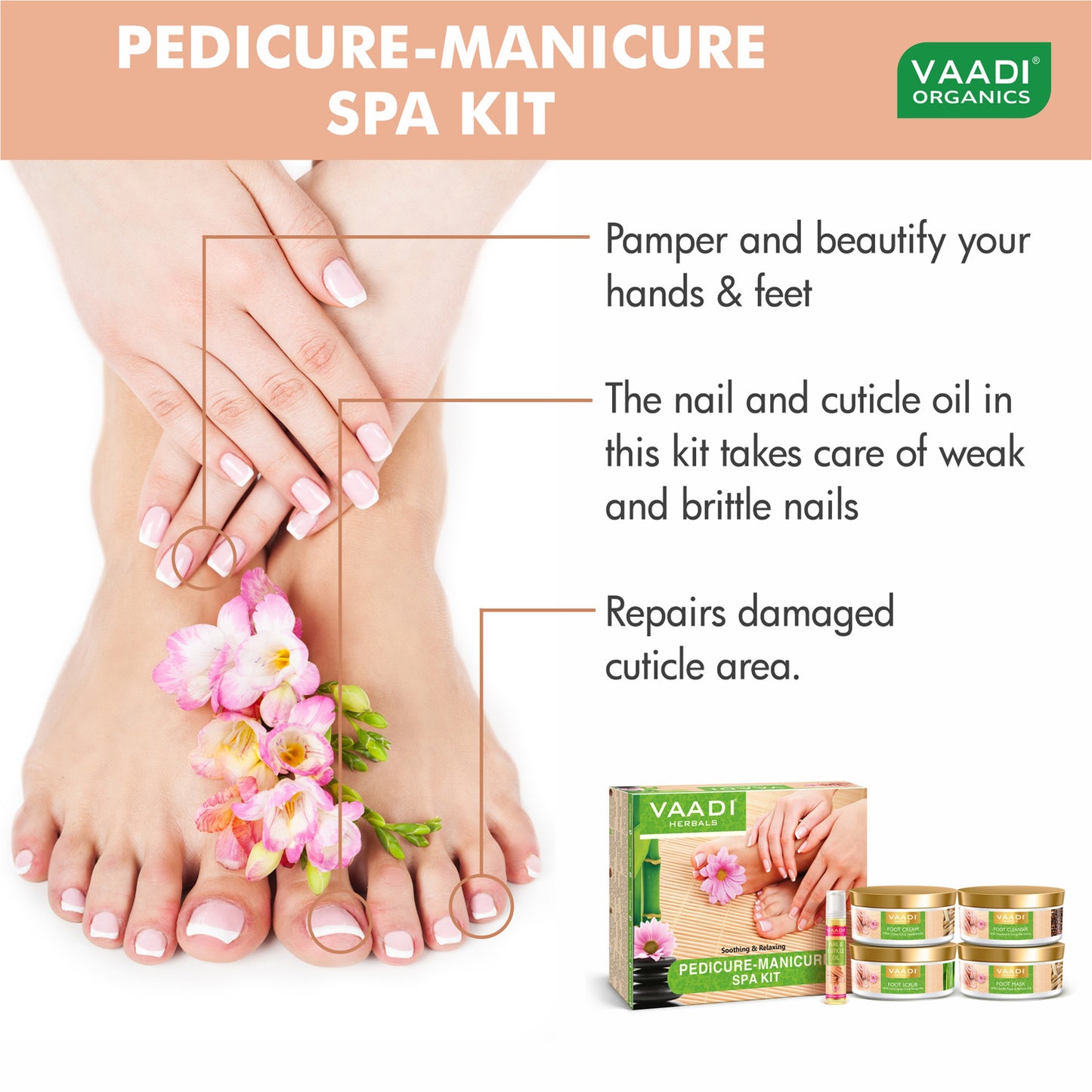 Pedicure Manicure Spa Kit - Soothing & Refreshing (640 gms)