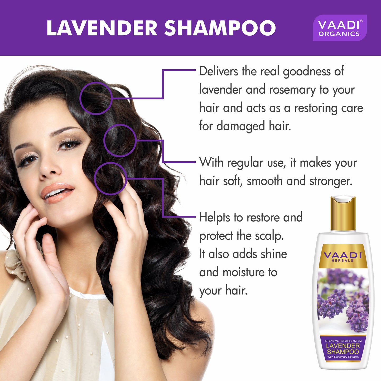 Lavender Shampoo With Rosemary Extract-Intensive Repair System (350 ml)