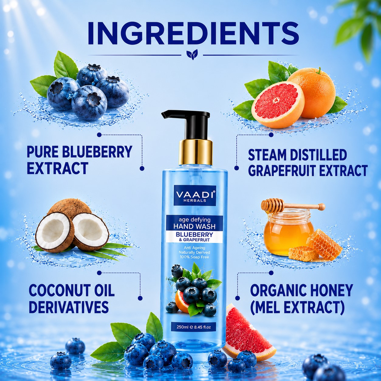 Age Defying Blueberry & Grapefruit Hand Wash (250 ml)