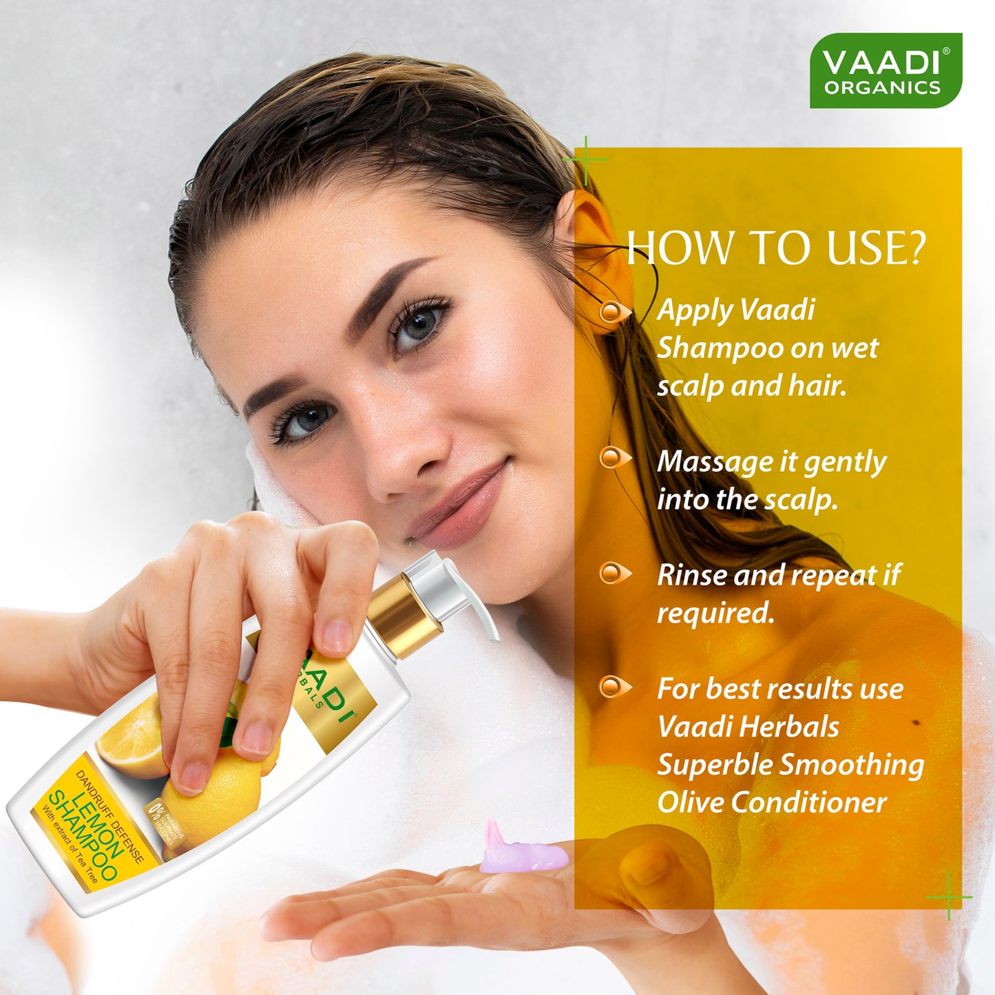Dandruff Defense Lemon Shampoo with Corn Rose Conditioner ( 350 ml x 2)