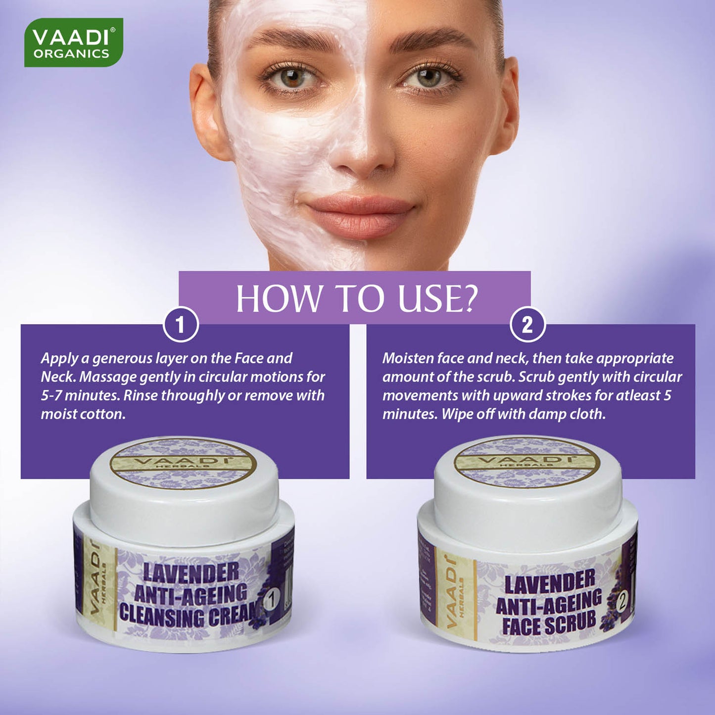 Lavender Anti-Ageing SPA Facial Kit with Rosemary Extract (70 gms)