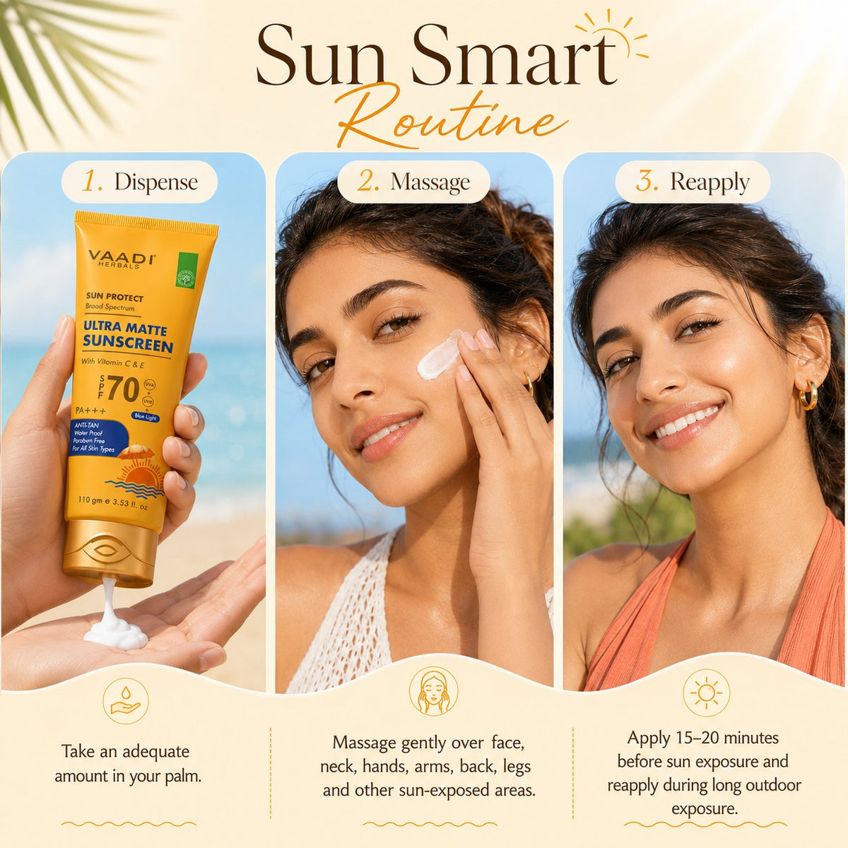 Ultra Matte Sunscreen SPF 70 With Vitamin C & E (110 gms)