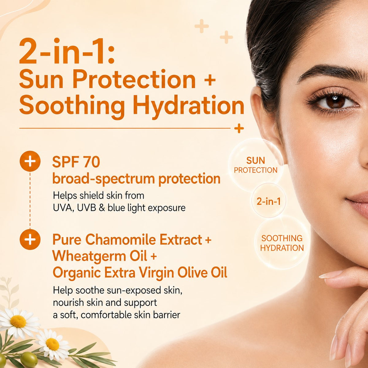 Ultra Matte Sunscreen SPF 70 With Vitamin C & E (110 gms)