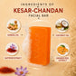 Pack of 6 Kesar Chandan Facial Bars with Extract of Orange Peel (25 gms x 6)