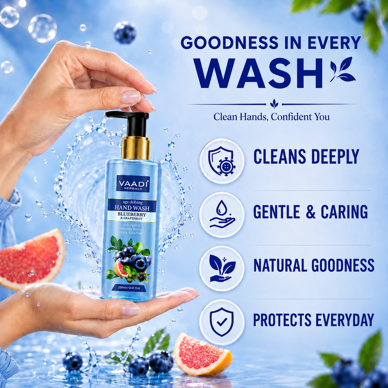 Age Defying Blueberry & Grapefruit Hand Wash (250 ml)