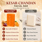 Pack of 6 Kesar Chandan Facial Bars with Extract of Orange Peel (25 gms x 6)