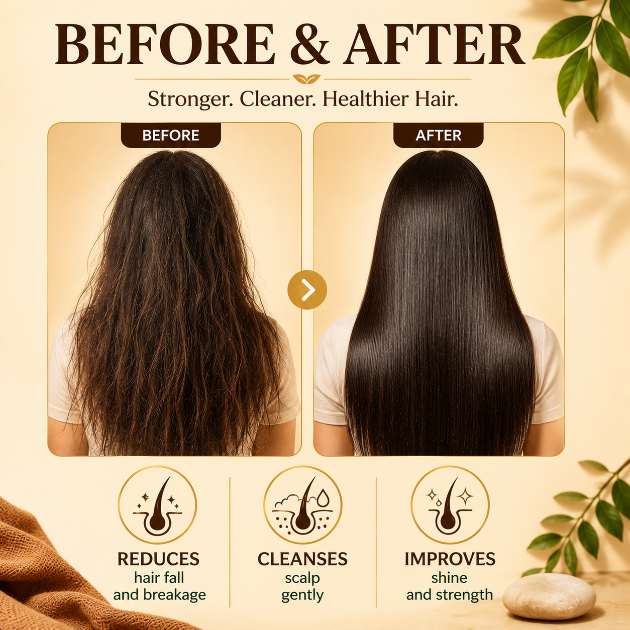 Amla Shikakai Shampoo - Hairfall & Damage Control (350 ml)