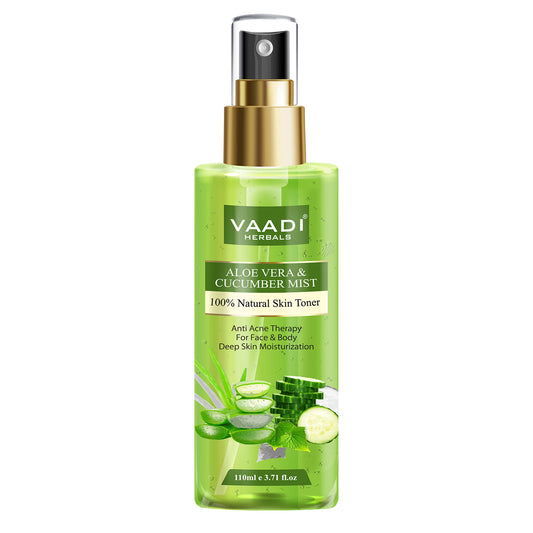 Aloe Vera & Cucumber Mist - 100% Natural Skin Toner (110 ml)