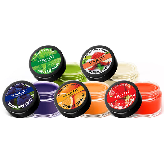 Assorted Pack of 5 Lip Balms (6 gms x 5)