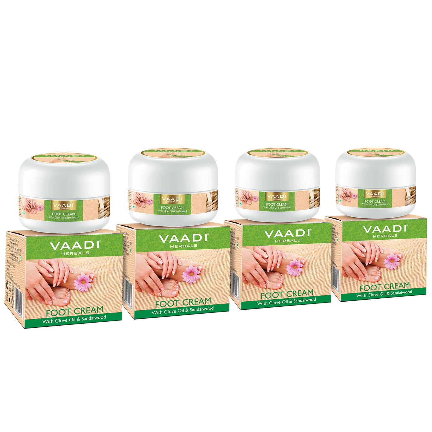 Pack of 4 Foot Cream - Clove & Sandal Oil (30 gms x 4)