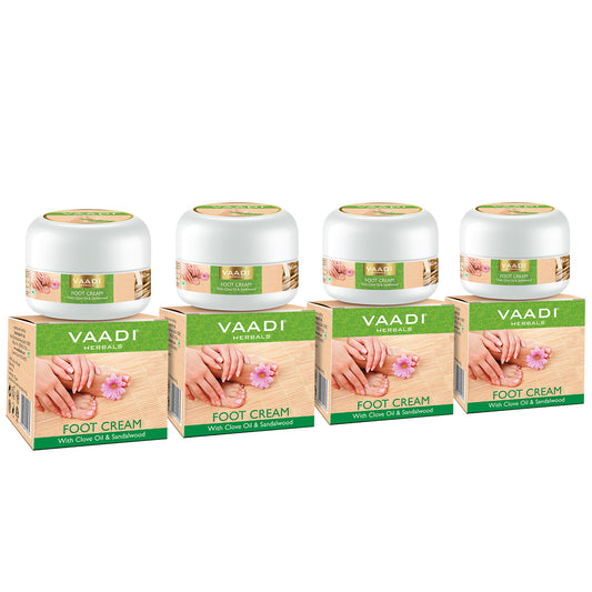 Pack of 4 Foot Cream - Clove & Sandal Oil (30 gms x 4)