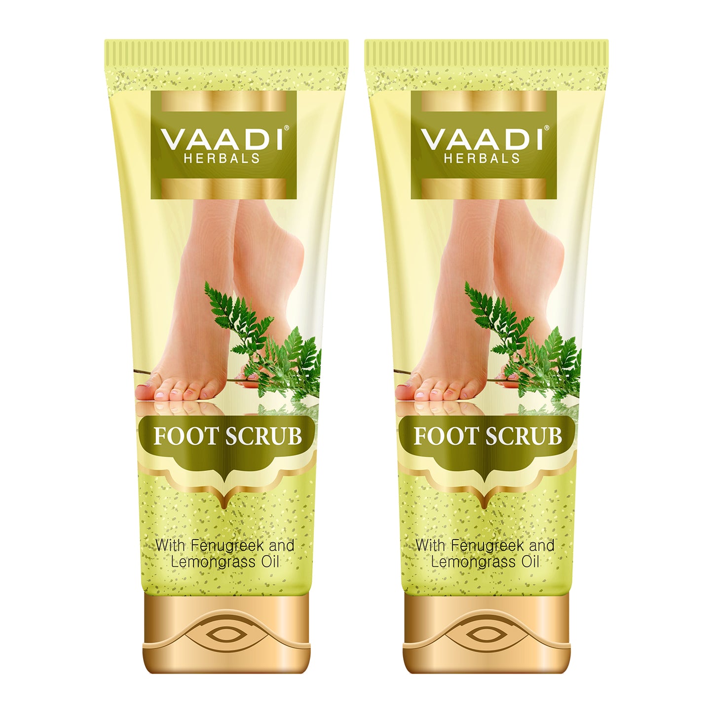 Pack of 2 Foot Scrub with Fenugreek & Lemongrass Oil (110 gms x 2)