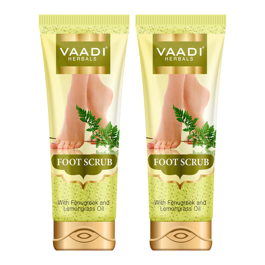 Pack of 2 Foot Scrub with Fenugreek & Lemongrass Oil (110 gms x 2)