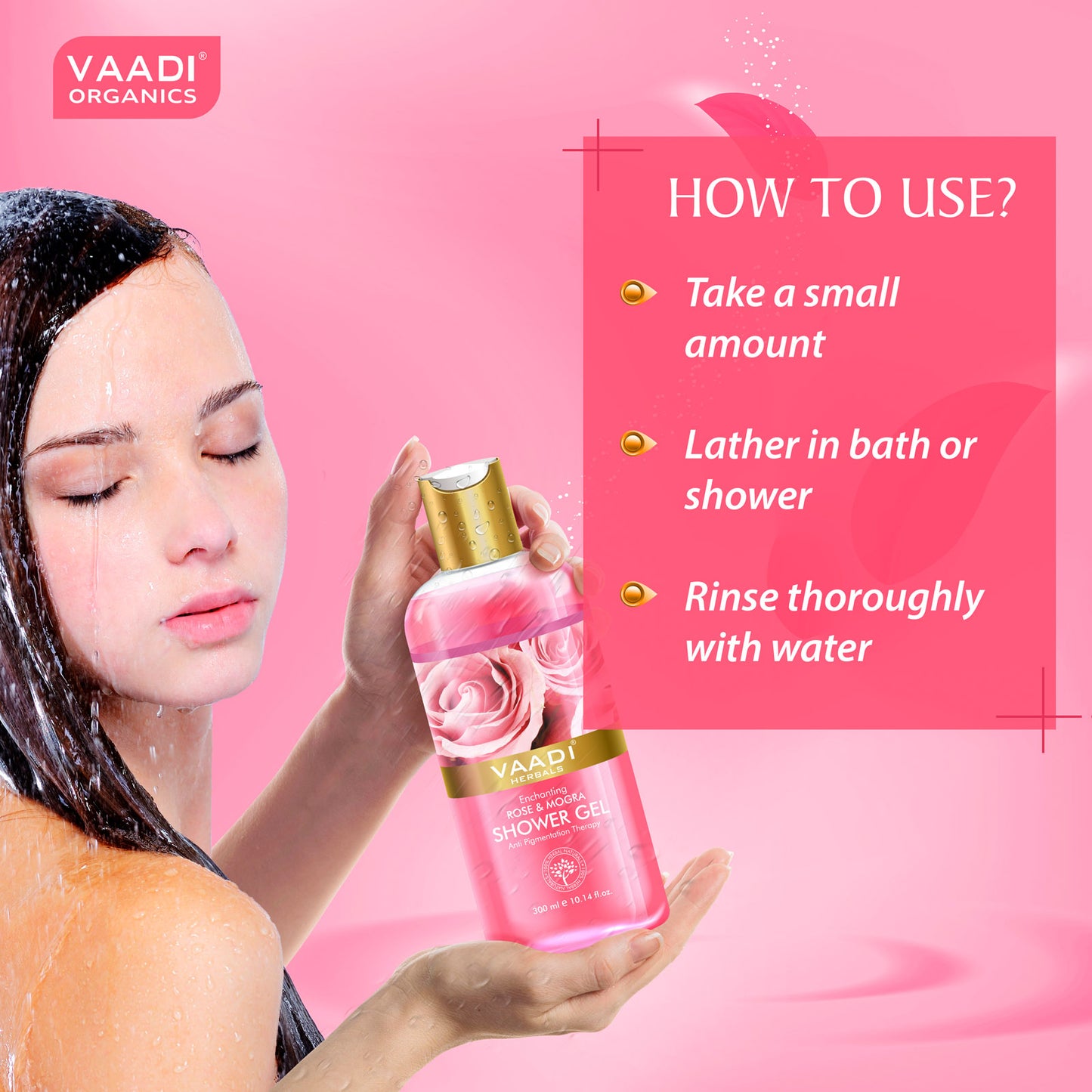 Enchanting Rose & Mogra Shower Gel (300 ml)