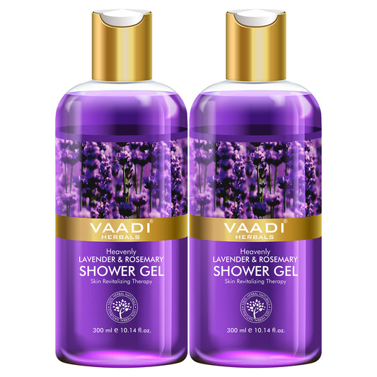 Pack of 2  Heavenly Lavender & Rosemarry Shower Gel (300 ml x 2)