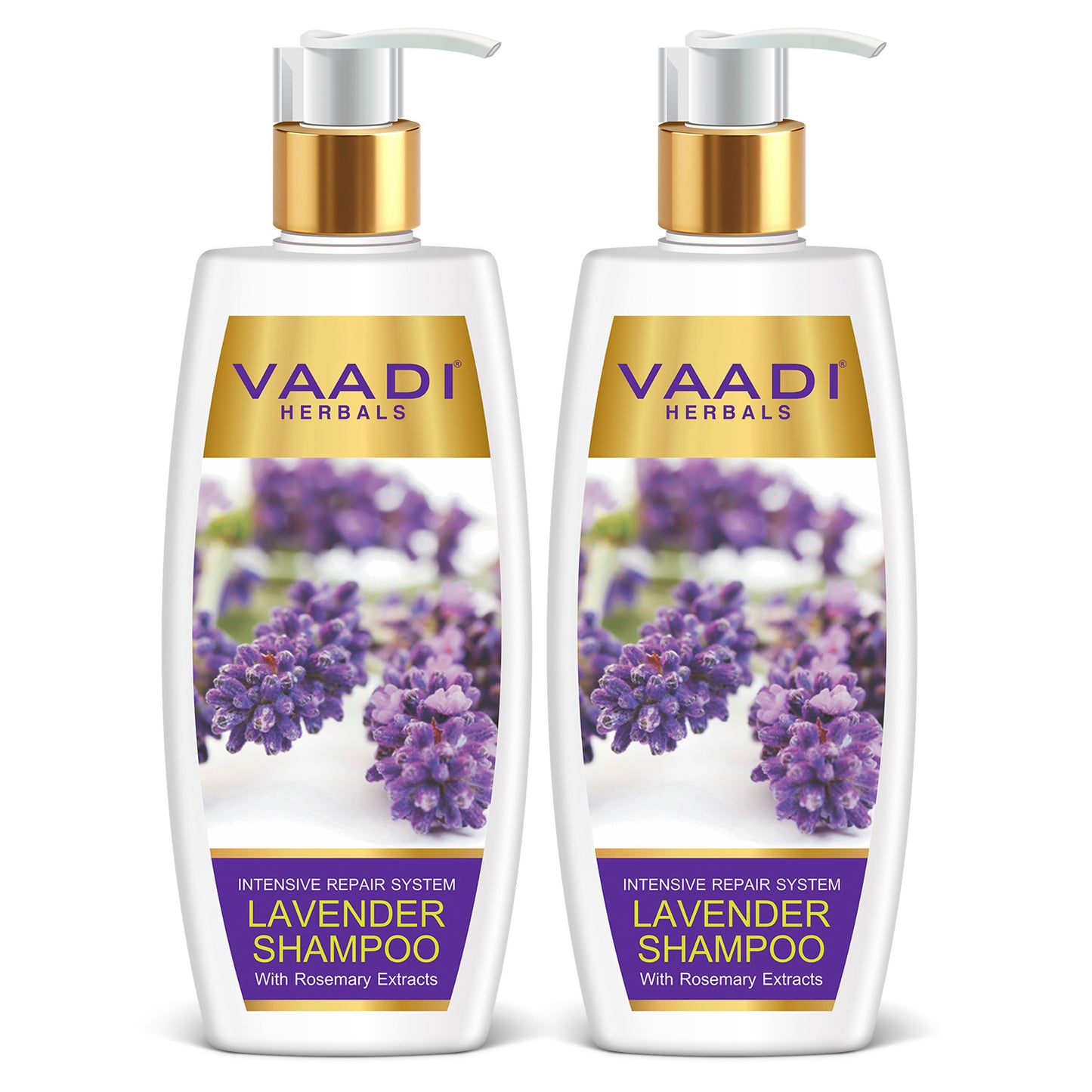 Pack of 2 Lavender Shampoo with Rosemary Extract ( 350 ml X 2)