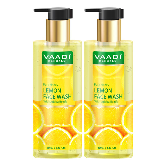 Pack of 2 Honey Lemon Face Wash with Jojoba Beads (2 x 250 ml)