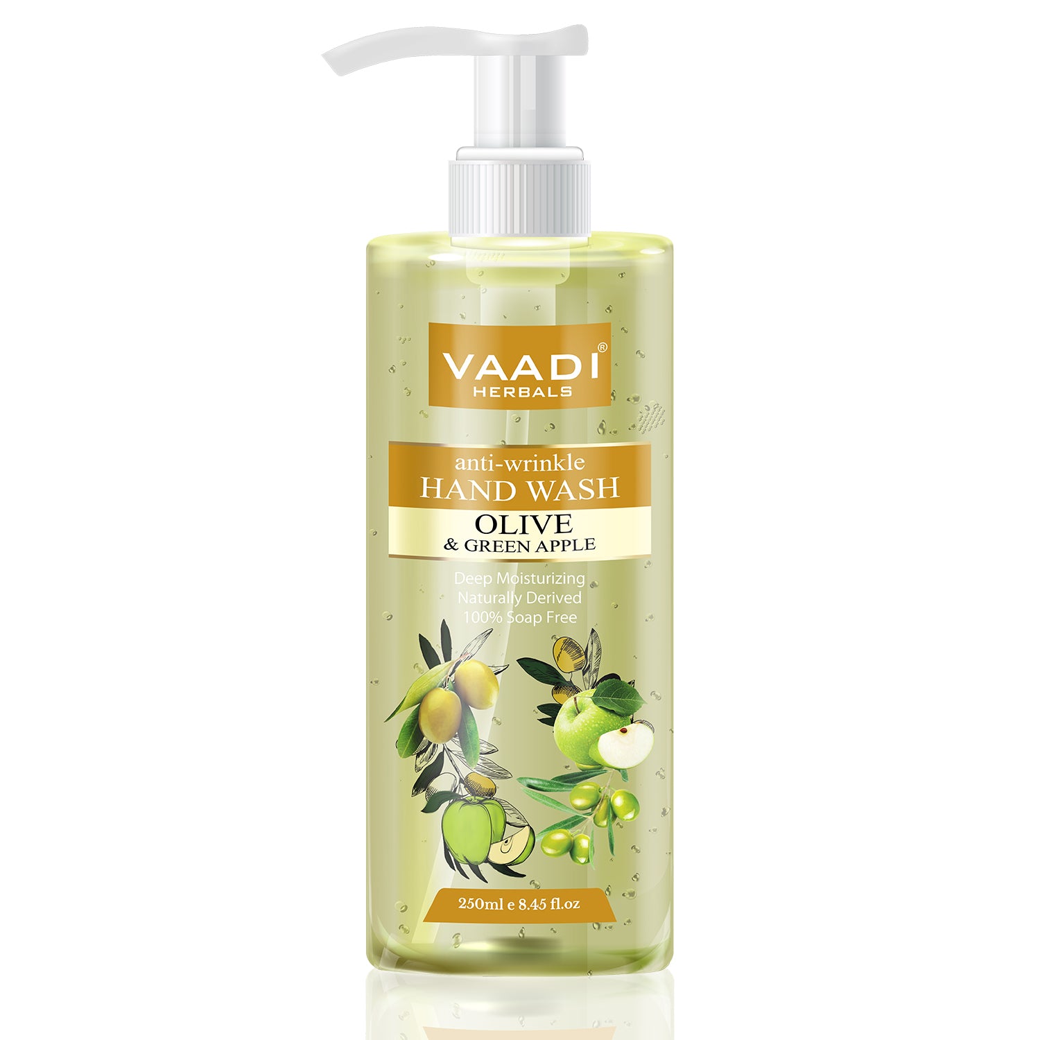 Anti-Wrinkle Olive and Green Apple Hand Wash (250 ml) – Vaadi Organics ...