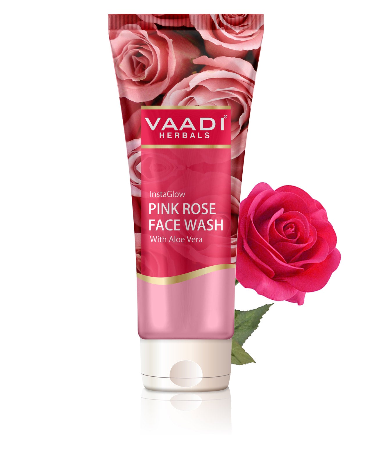 Insta Glow Pink Rose Face wash with Aloe vera extract ( 60 ml)