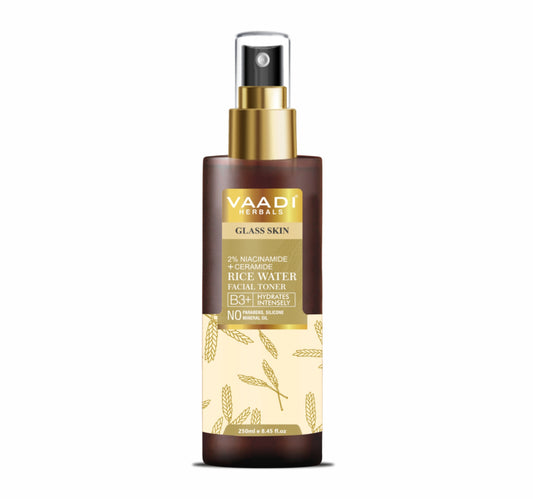 2% Niacinamide + Ceramide Rice Water Facial Toner - B3+ | Brightening| Pore-Tightening & Glass-Skin Hydration (250 ml)