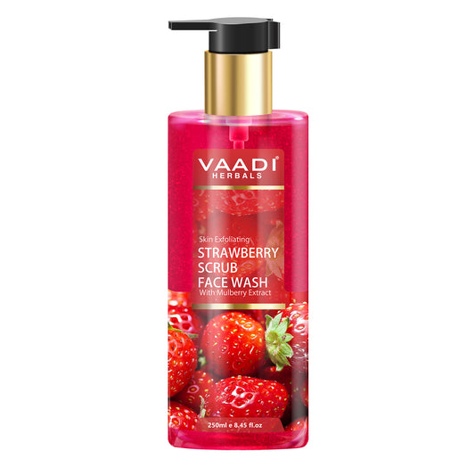 Strawberry Scrub Face Wash With Mulberry Extract (250 ml)