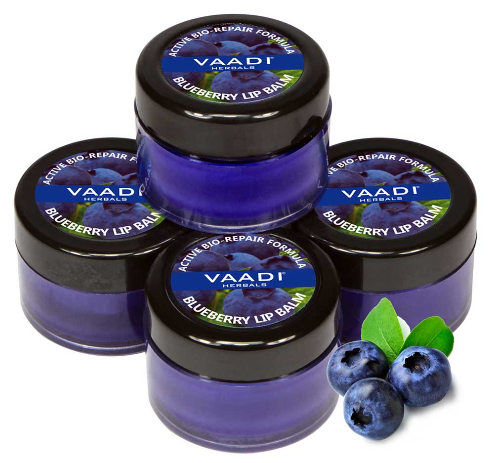 Pack of 4 Lip Balm - Blueberry (6 gms x 4)