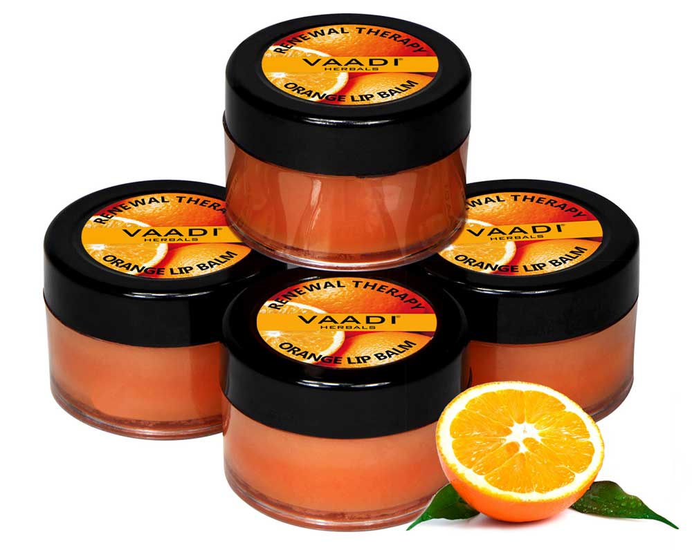 Pack of 4 Lip Balm - Orange & Shea Butter (6 gms x 4)